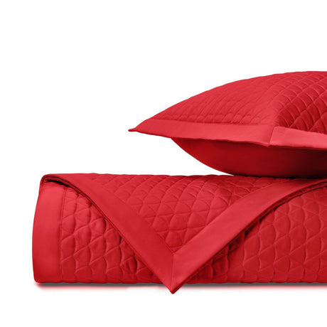 ANASTASIA Quilted Coverlet in Bright Red by Home Treasures at Fig Linens and Home