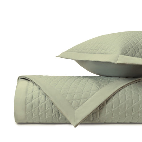 ANASTASIA Quilted Coverlet in Crystal Green by Home Treasures at Fig Linens and Home