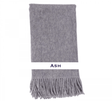 100% Cashmere Plain Weave Throw by Alashan ash