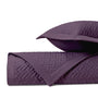 BASKETWEAVE Quilted Coverlet in Purple by Home Treasures at Fig Linens and Home