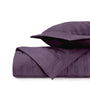 BLOCK Quilted Coverlet in Purple by Home Treasures at Fig Linens and Home