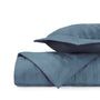 BLOCK Quilted Coverlet in Slate Blue by Home Treasures at Fig Linens and Home