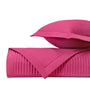 CHANNEL Quilted Coverlet in Bright Pink by Home Treasures at Fig Linens and Home