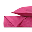 CHARLESTON Quilted Coverlet in Bright Pink by Home Treasures at Fig Linens and Home