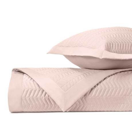 CHESTER Quilted Coverlet in Light Pink by Home Treasures at Fig Linens and Home