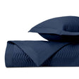 CHESTER Quilted Coverlet in Navy Blue by Home Treasures at Fig Linens and Home