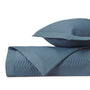 CHESTER Quilted Coverlet in Slate Blue by Home Treasures at Fig Linens and Home