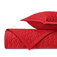 Thumbnail for CLEO Quilted Coverlet in Bright Red by Home Treasures at Fig Linens and Home