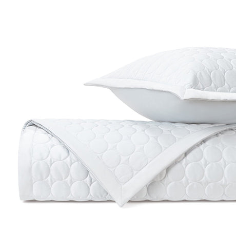 CLEO Quilted Coverlet in White by Home Treasures at Fig Linens and Home