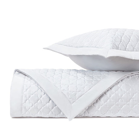 CLOVER Quilted Coverlet in White by Home Treasures at Fig Linens and Home