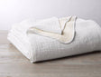 Cozy Cotton White Organic Blanket by Coyuchi - Fig Linens