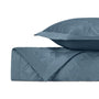 DARA Quilted Coverlet in Slate Blue by Home Treasures at Fig Linens and Home