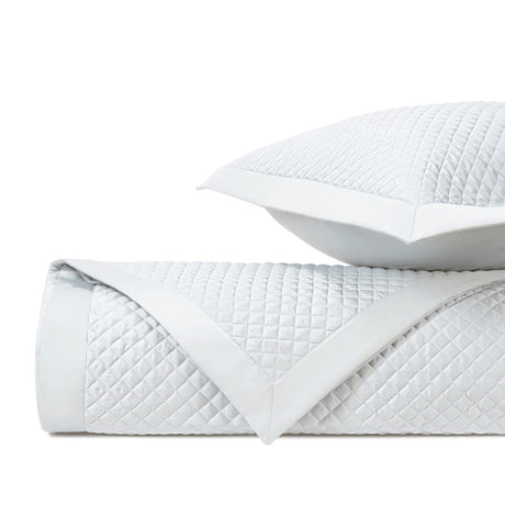 DIAMOND Quilted Coverlet in White by Home Treasures at Fig Linens and Home