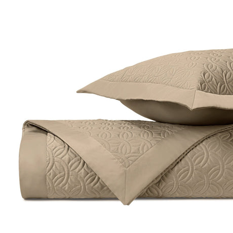 DUOMO Quilted Coverlet in Candlelight by Home Treasures at Fig Linens and Home