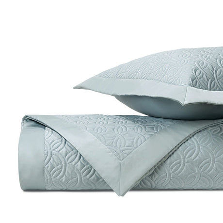 DUOMO Quilted Coverlet in Sion Blue by Home Treasures at Fig Linens and Home