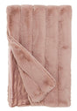 Posh Mink Rosewood Pink Throw - Fabulous Furs by Donna Salyers at Fig Linens and Home Folded