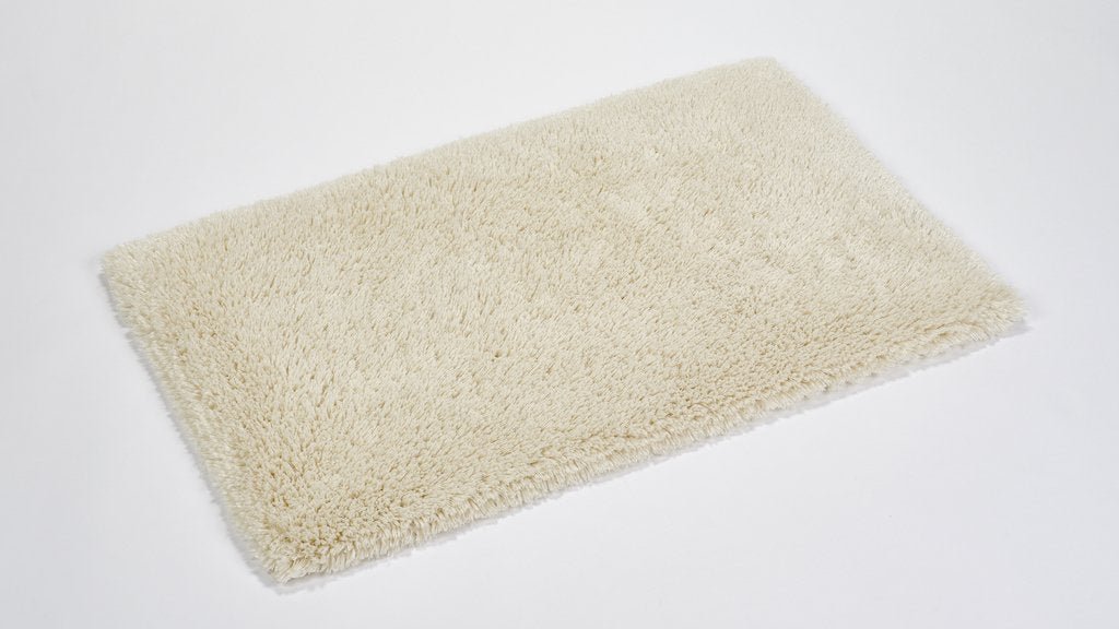 Fig Linens - Shag Ecru Bath Rug by Abyss and Habidecor