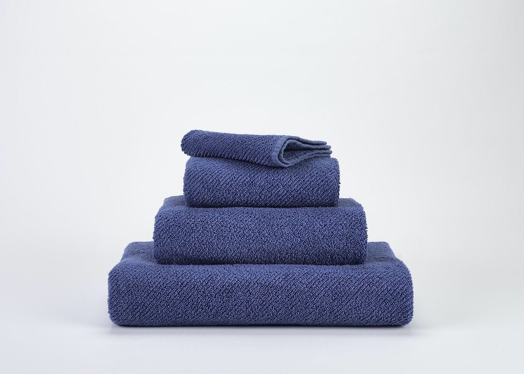 Fig Linens - Twill Guest Towels by Abyss and Habidecor -  Cadette Blue