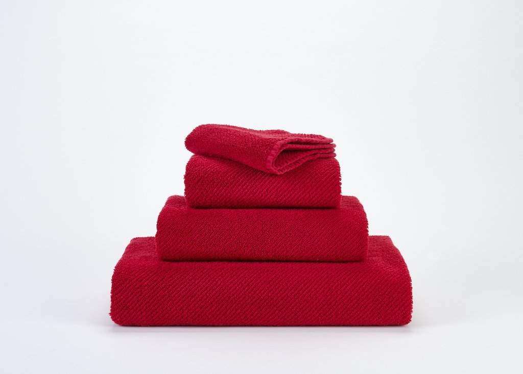 Fig Linens - Twill Guest Towels by Abyss and Habidecor -  Lipstick