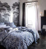 Fig Linens- Chandernagor Navy Bedding by Alexandre Turpault