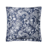 Fig Linens- Chandernagor Navy Bedding by Alexandre Turpault - Euro Sham 