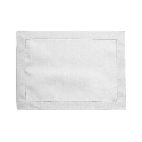 Florence White Linen Placemat by Alexandre Turpault | Fig Linens