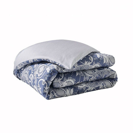 Fig Linens- Chandernagor Navy Bedding by Alexandre Turpault - Duvet