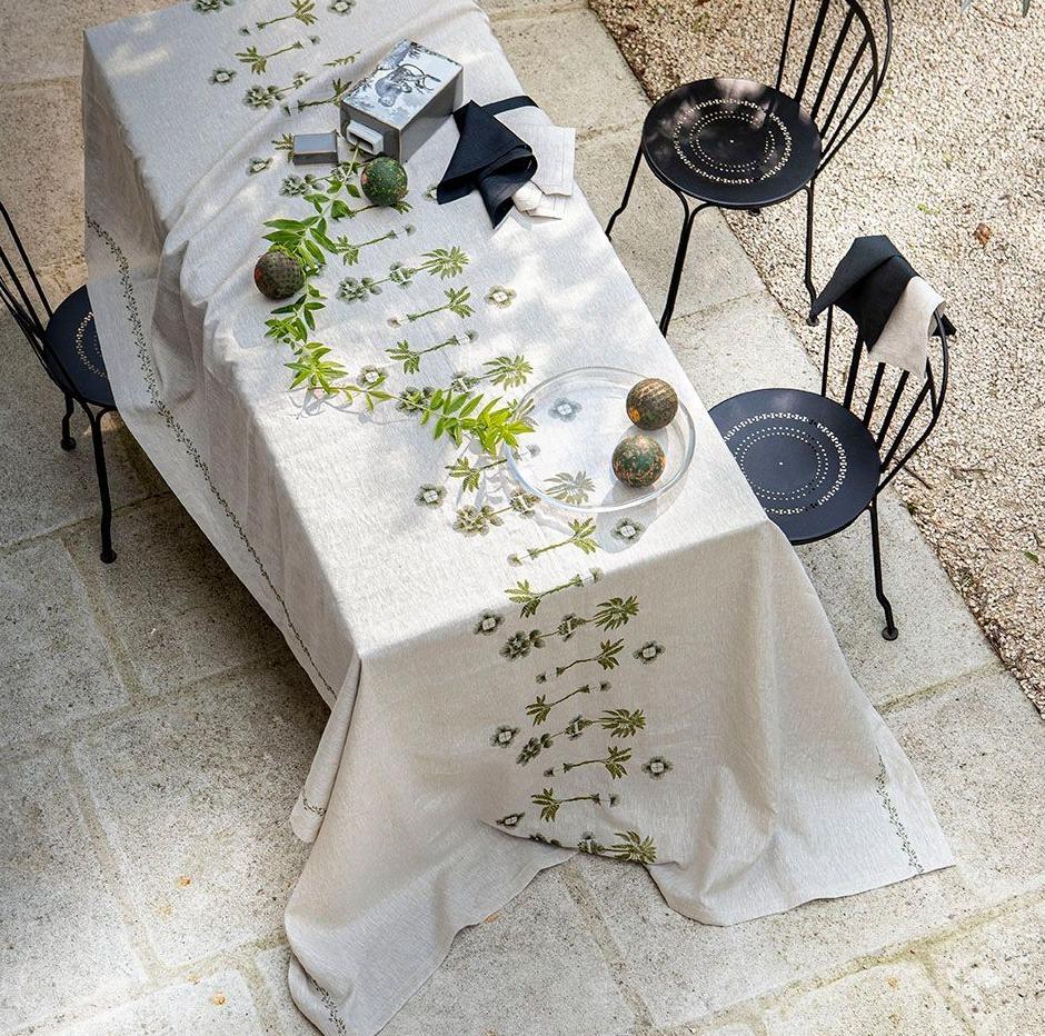 Barbade Natural Tablecloths by Alexandre Turpault | Fig Linens