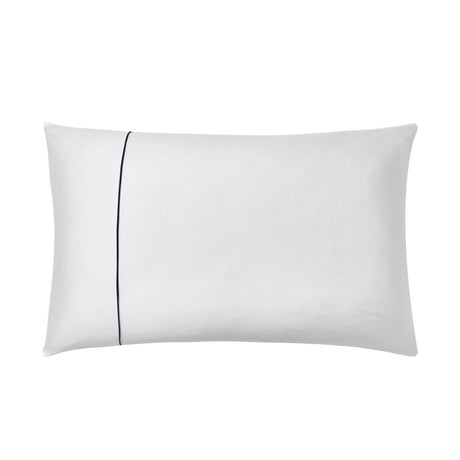 Fig Linens - Orsay Snow & Navy Bedding by Alexandre Turpault  - Pillowcase