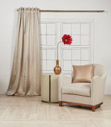 Lifestyle -Aura Champagne Curtains by Ann Gish | Fig Linens