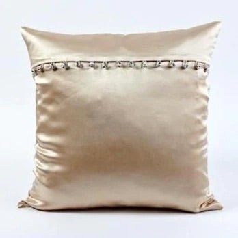 Charmeuse Pillow with Crystal Buttons by Ann Gish | Fig Linens