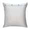 Silver Charmeuse Pillow with French Knots by Ann Gish | Fig Linens