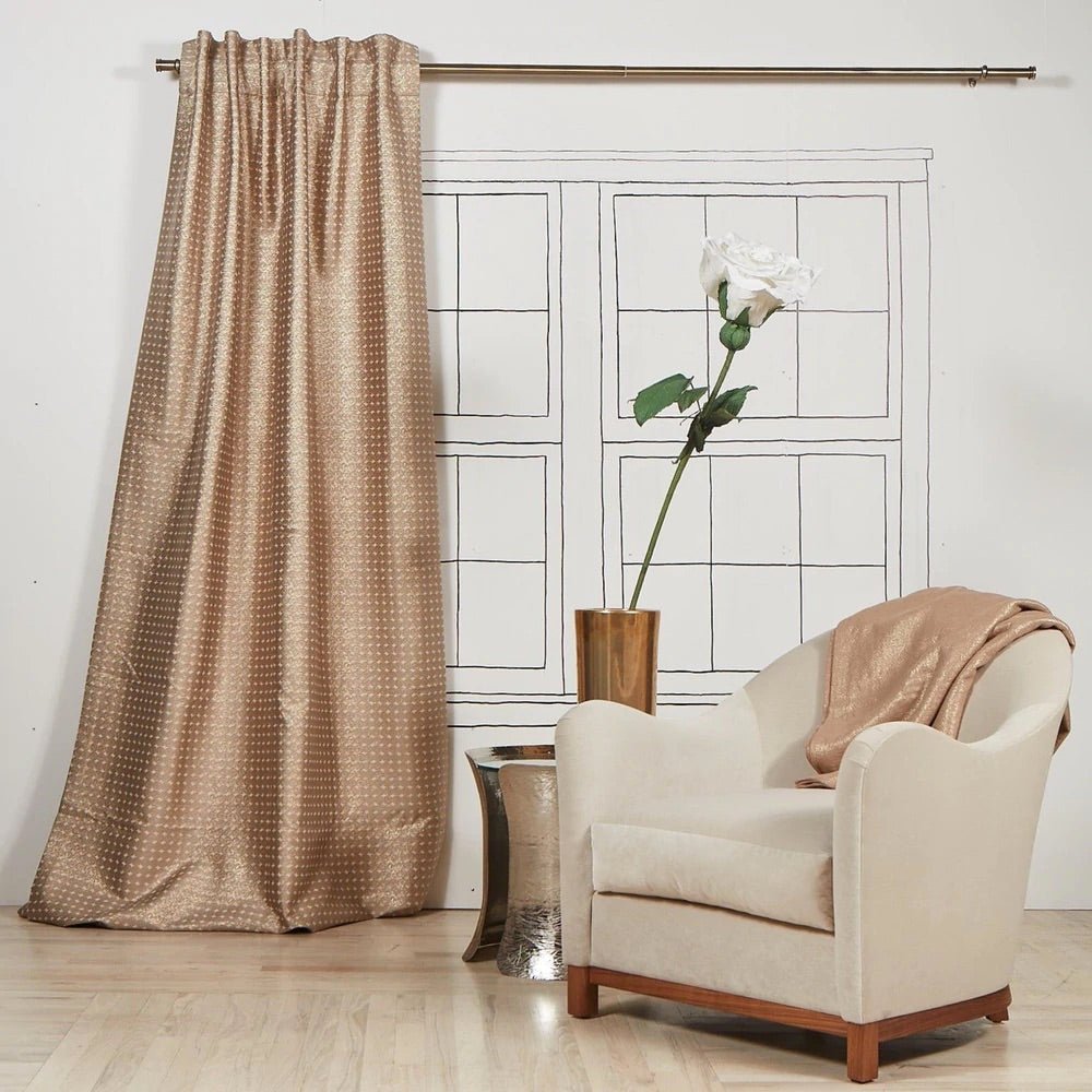 Coin Gold Pumice Curtains by Ann Gish | Fig Linens