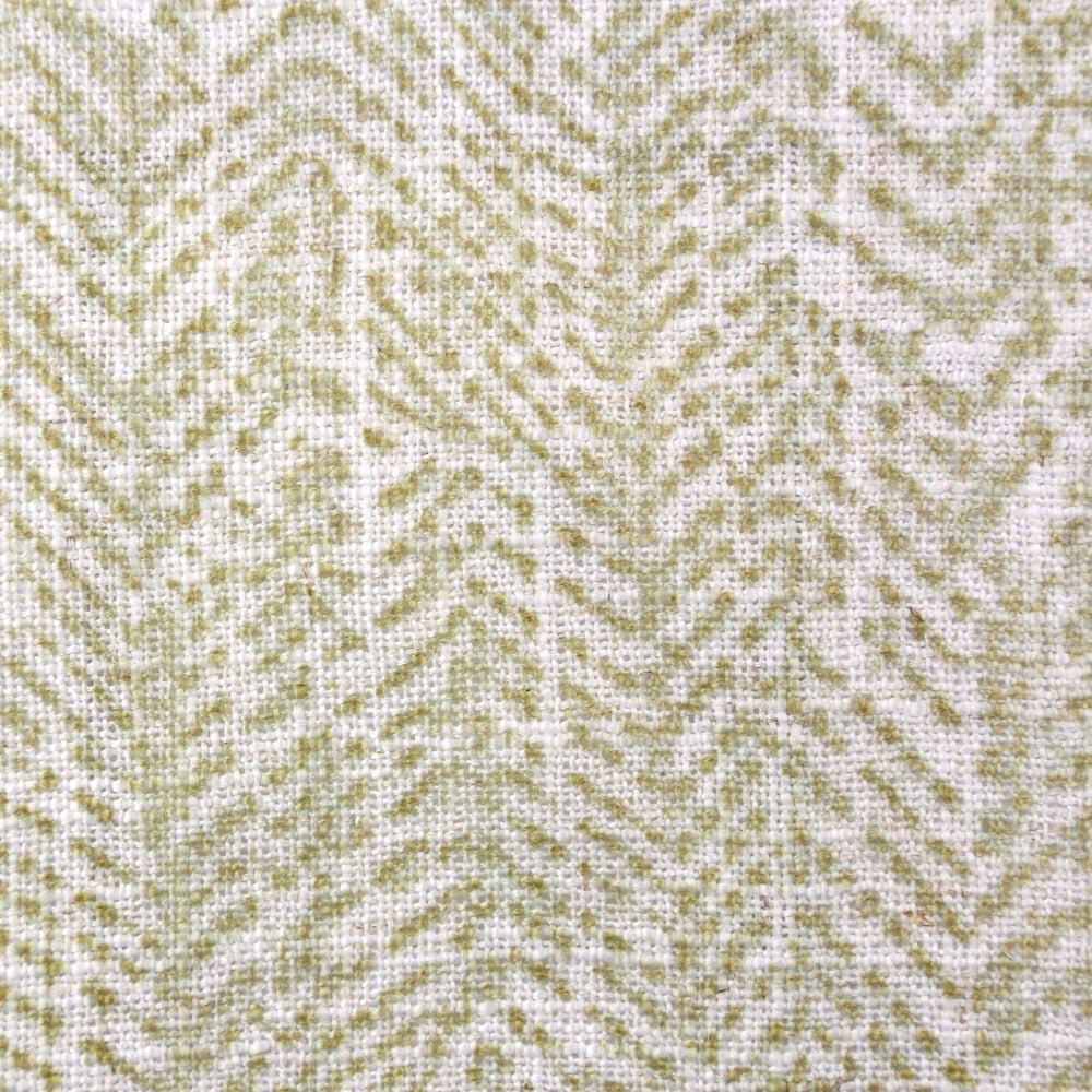 Closeup - Sage Herringbone Duvet Set by Ann Gish | Fig Linens