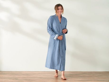 Mediterranean Lake Unisex Organic Robe by Coyuchi | Fig Linens