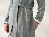 Thumbnail for Fig Linens - Coyuchi Organic Robes - Mediterranean bathrobe in shadow gray