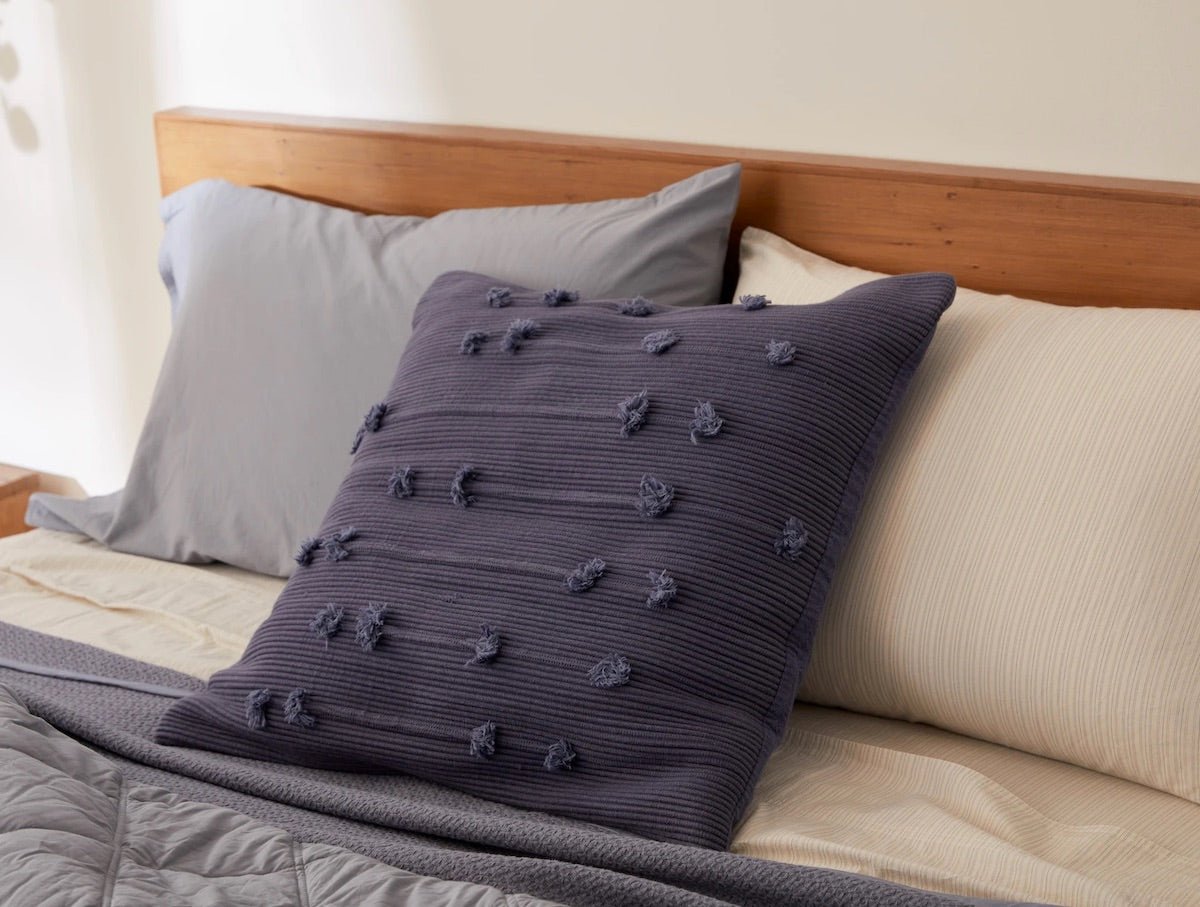 Lifestyle - Blue Jay Alma Pillow Cover by Coyuchi | Fig Linens