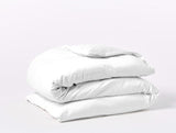 Fig Linens - Organic Relaxed Sateen Alpine White Bedding by Coyuchi - Duvet Cover