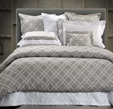 Fig Linens - Leo Linen/Wool Jacquard Bedding by Dea Linens