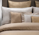 Luce Gold Lurex Jacquard Bedding by Dea Linens | Fig Linens 