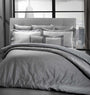 Luce Silver Lurex Jacquard Bedding by Dea Linens | Fig Linens 