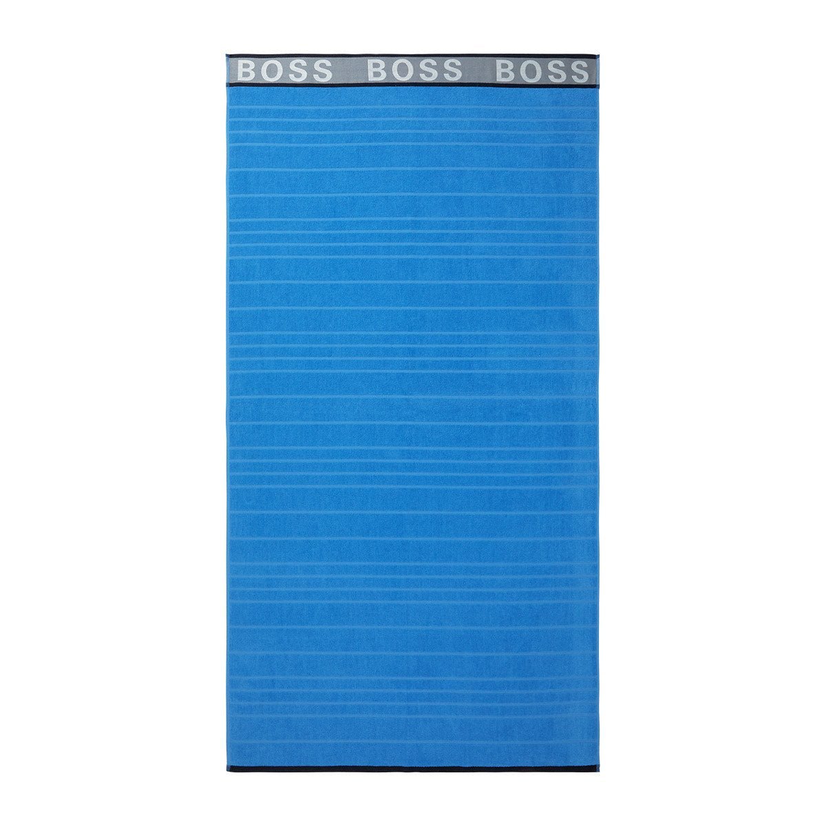 Blue Striped Logo Beach Towel by Hugo Boss | Fig Linens and Home