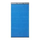 Blue Striped Logo Beach Towel by Hugo Boss | Fig Linens and Home