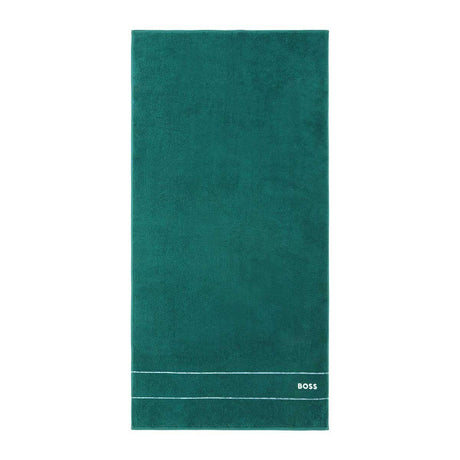 Fig Linens - Plain Everglade Teal Green Bath Towel by Hugo Boss