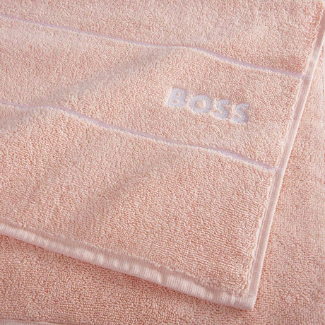 Fig Linens - Plain Primrose Bath Towels by Hugo Boss - Closeup