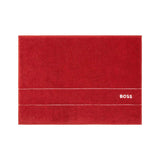 Plain Red Bath Mat by Hugo Boss | Fig Linens