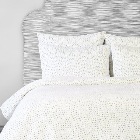 Moss Hand Stitched Coverlets & Shams by John Robshaw | Fig Linens 