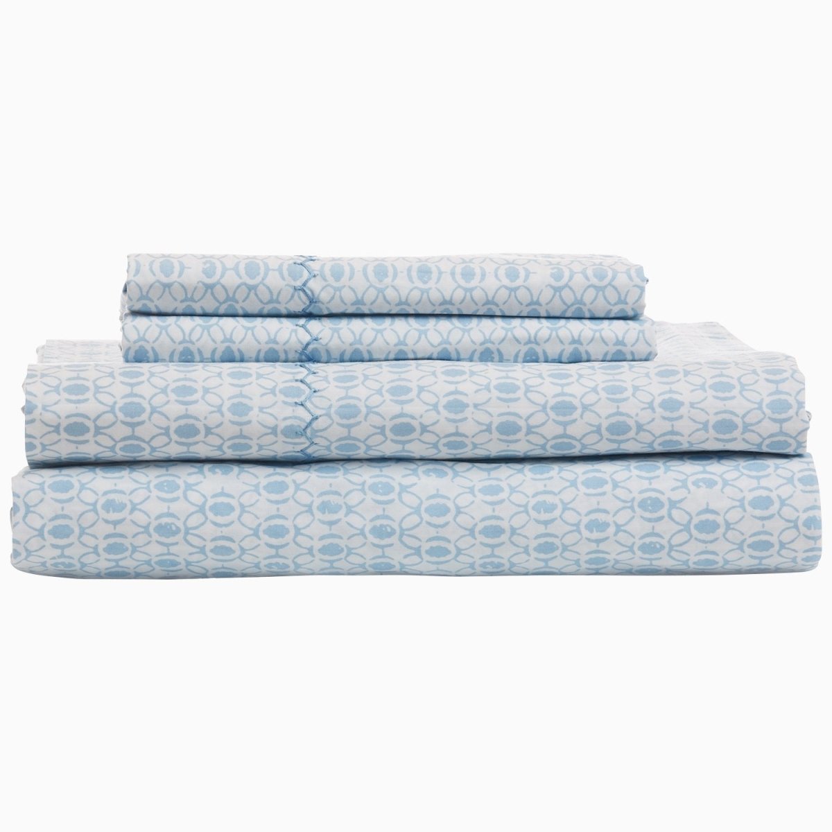 Kama Light Indigo Sheet Sets by John Robshaw | Fig Linens 