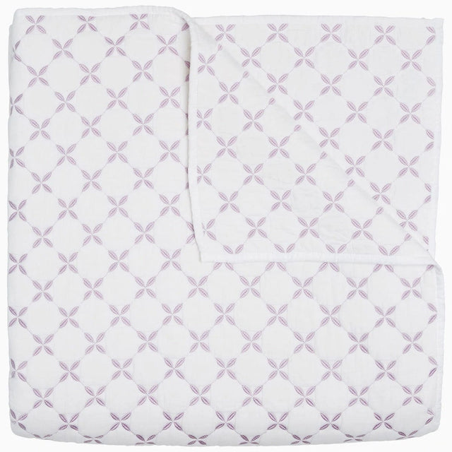 Layla Lavender Coverlet by John Robshaw | Fig Linens and Home