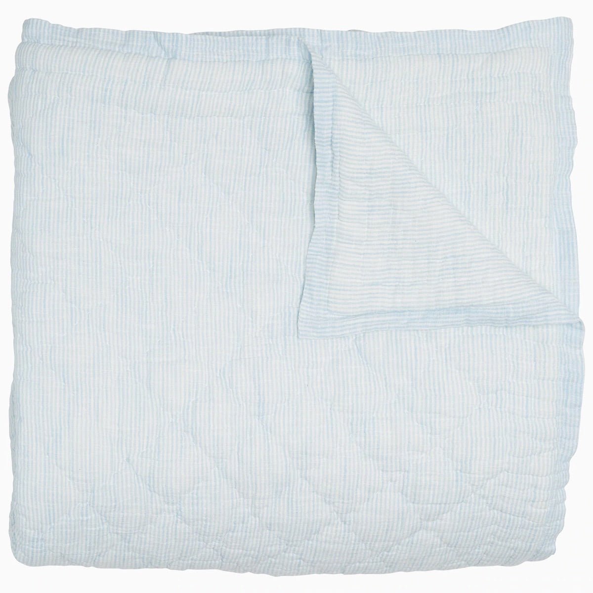 Nandi Sagana Light Indigo Quilt by John Robshaw | Fig Linens and Home